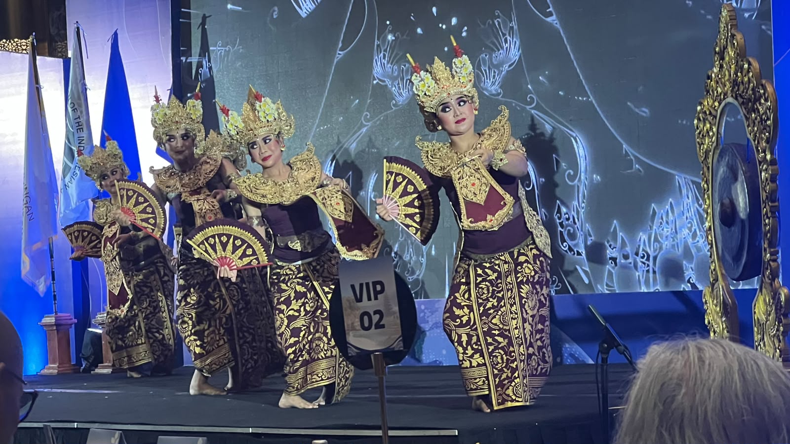 Traditional Balinese cultural welcoming dance at the 15th Regional Conference of ASITA Bali in Jimbaran Convention Centre