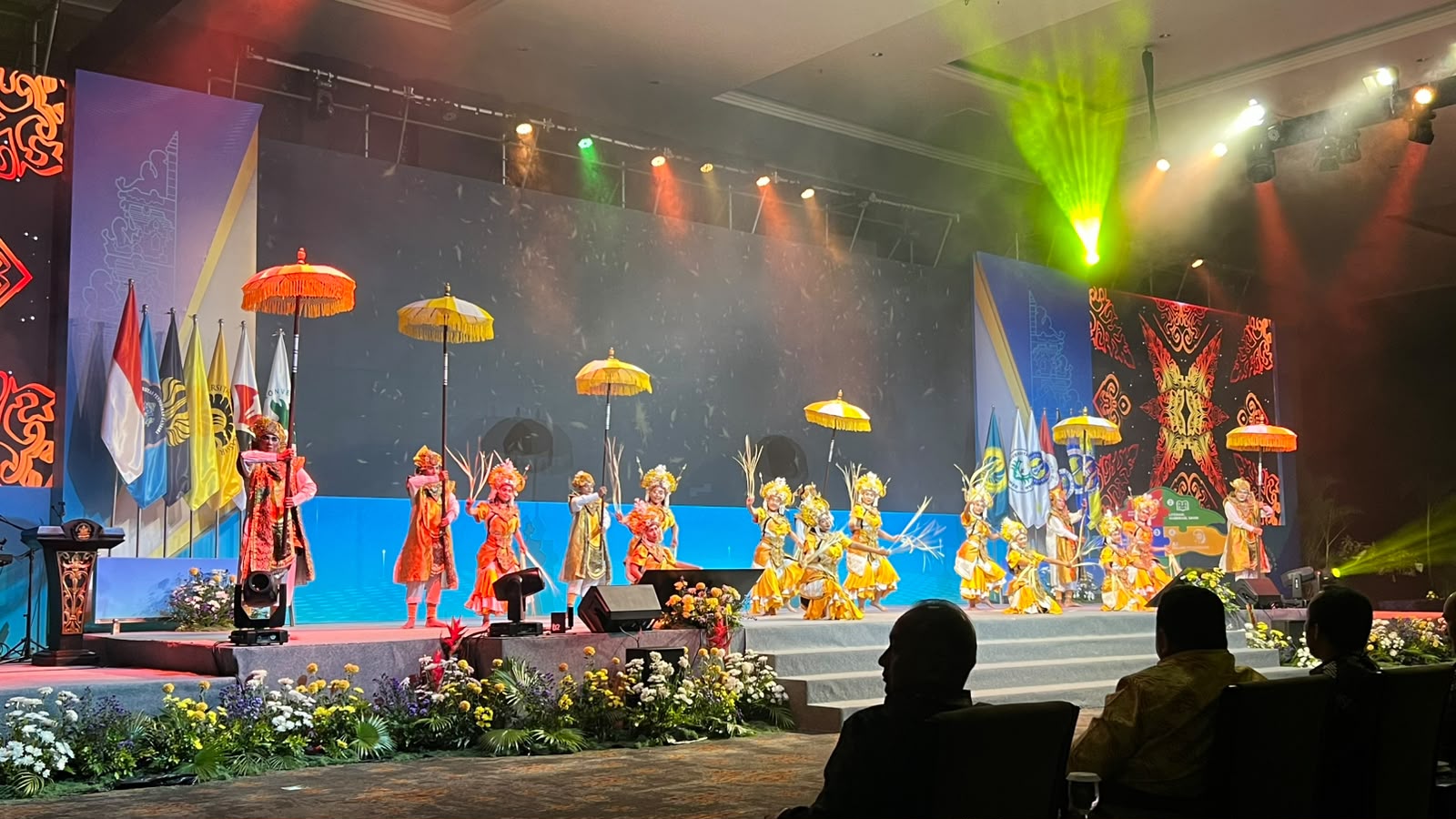 Opening ceremony and cultural performance at KONASPI XII 2026 at NDCC, Nusa Dua